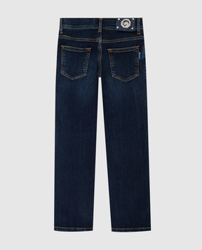 Stefano Ricci Children's dark blue distressed jeans YST64010801599