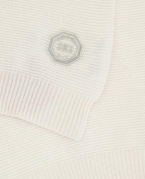 Stefano Ricci Children's light beige cashmere scarf KYS8300SCISY6480