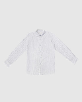 Stefano Ricci Children's light blue striped shirt YC002674L1667