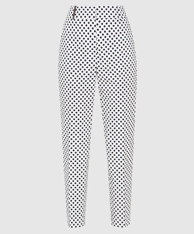 パンツ Peserico Polka-dots trousers Peserico - Polka dot trousers P0476308112 - shop with