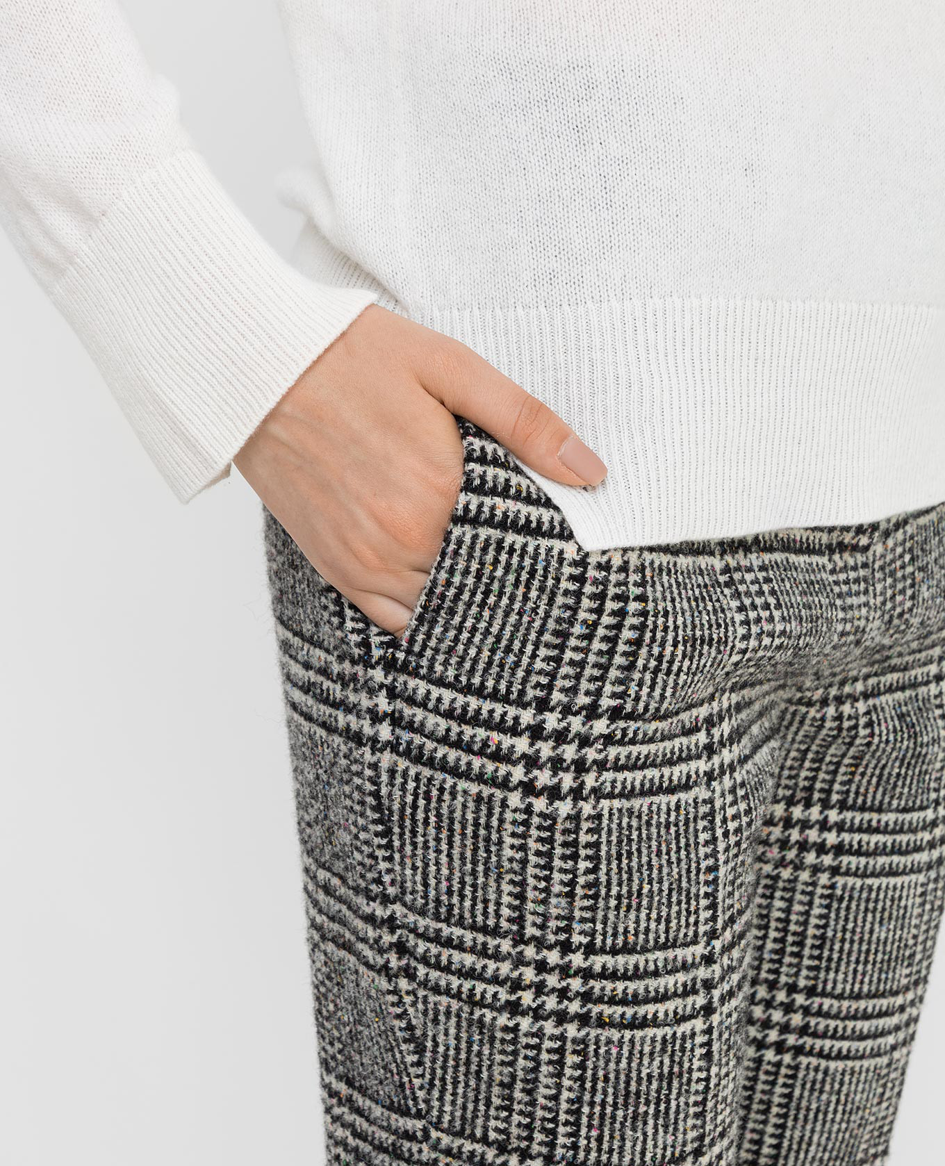 

Windsor check trousers Ermanno Scervino, Grey