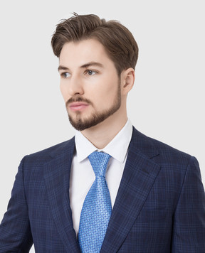 Stefano Ricci Blue patterned silk tie CH43027