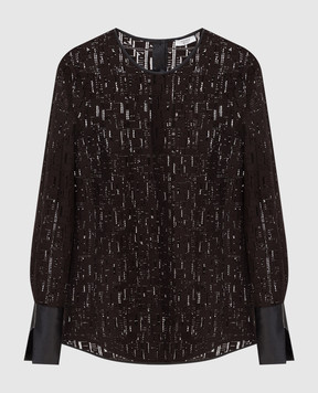 Peserico Blouse in an openwork pattern with chains S06264A7717