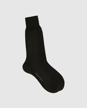 Stefano Ricci Dark brown socks C009UN0006C009UN