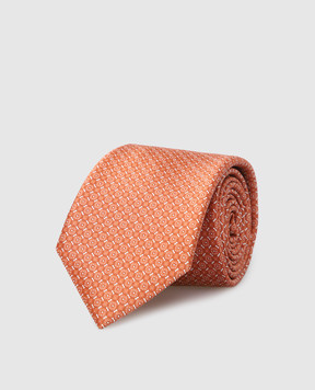 Stefano Ricci Children's silk set of a tie and a scarf in a pattern YDH31029