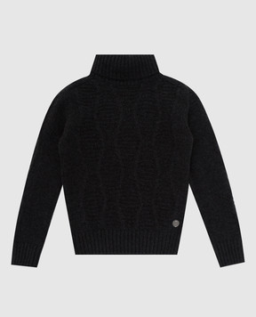 Stefano Ricci Patterned cashmere baby sweater KY05001D01Y20351
