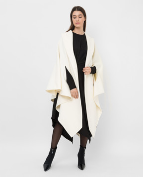 ALEXANDRE VAUTHIER Asymmetric wool cape 214COA15541354
