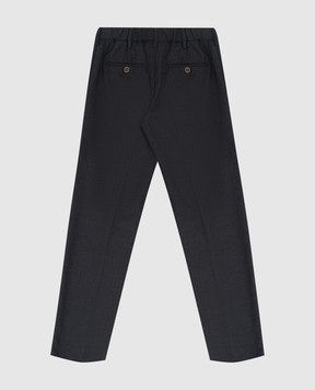 Stefano Ricci Children's dark gray wool trousers Y1T0900000W609