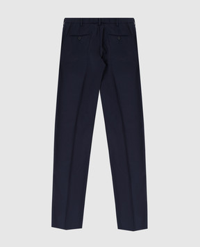 Stefano Ricci Children's dark blue wool trousers Y1T0900000W609