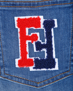 Fendi Baby blue denim shorts JMF1261012
