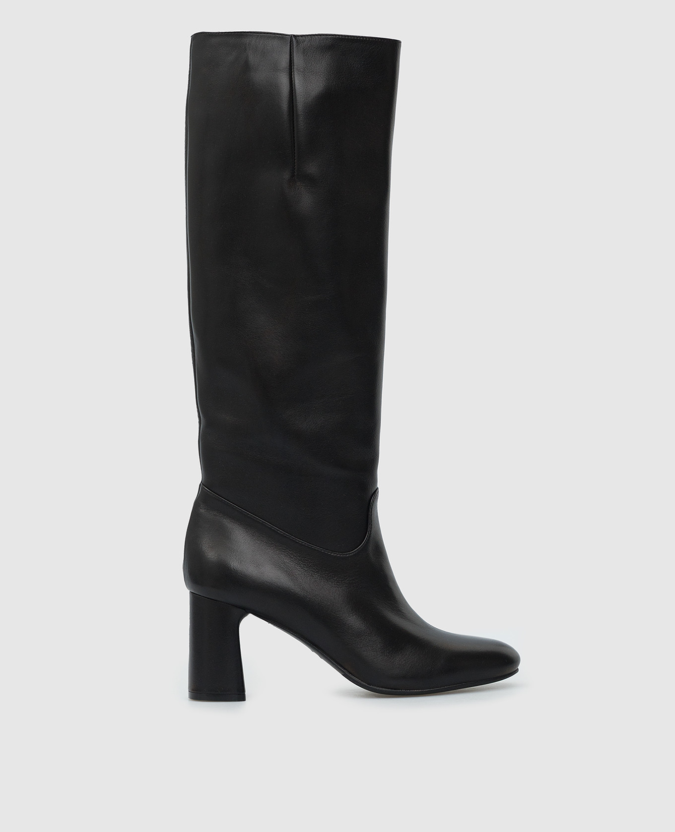 

Black leather boots Babe Pay Pls, Черный