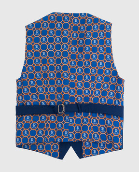 Stefano Ricci Children's blue wool vest Y3E0100000W808