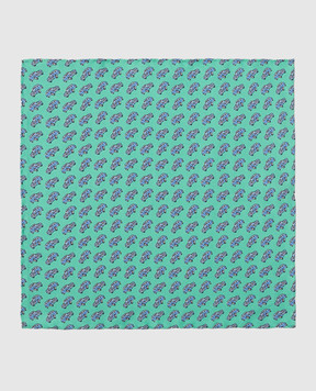 Stefano Ricci Children's green silk set of patterned tie and shawl YDHNG400