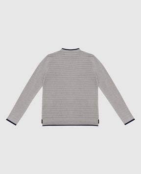 Stefano Ricci Patterned cashmere baby sweater K808007G01Y16487