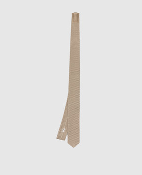 Stefano Ricci Children's beige patterned silk tie YCRMTSR8189