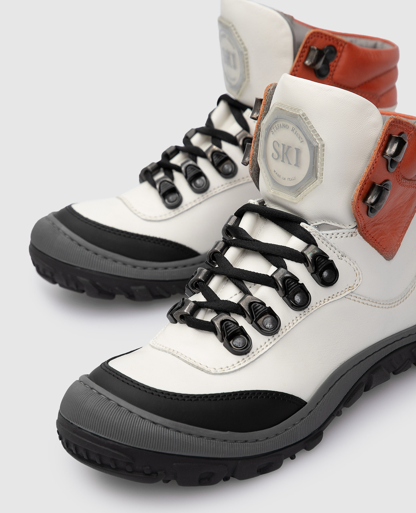 

Children's white leather boots Stefano Ricci