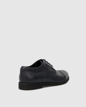 Stefano Ricci Kids Navy Leather Derbies YRU514G804SKVT