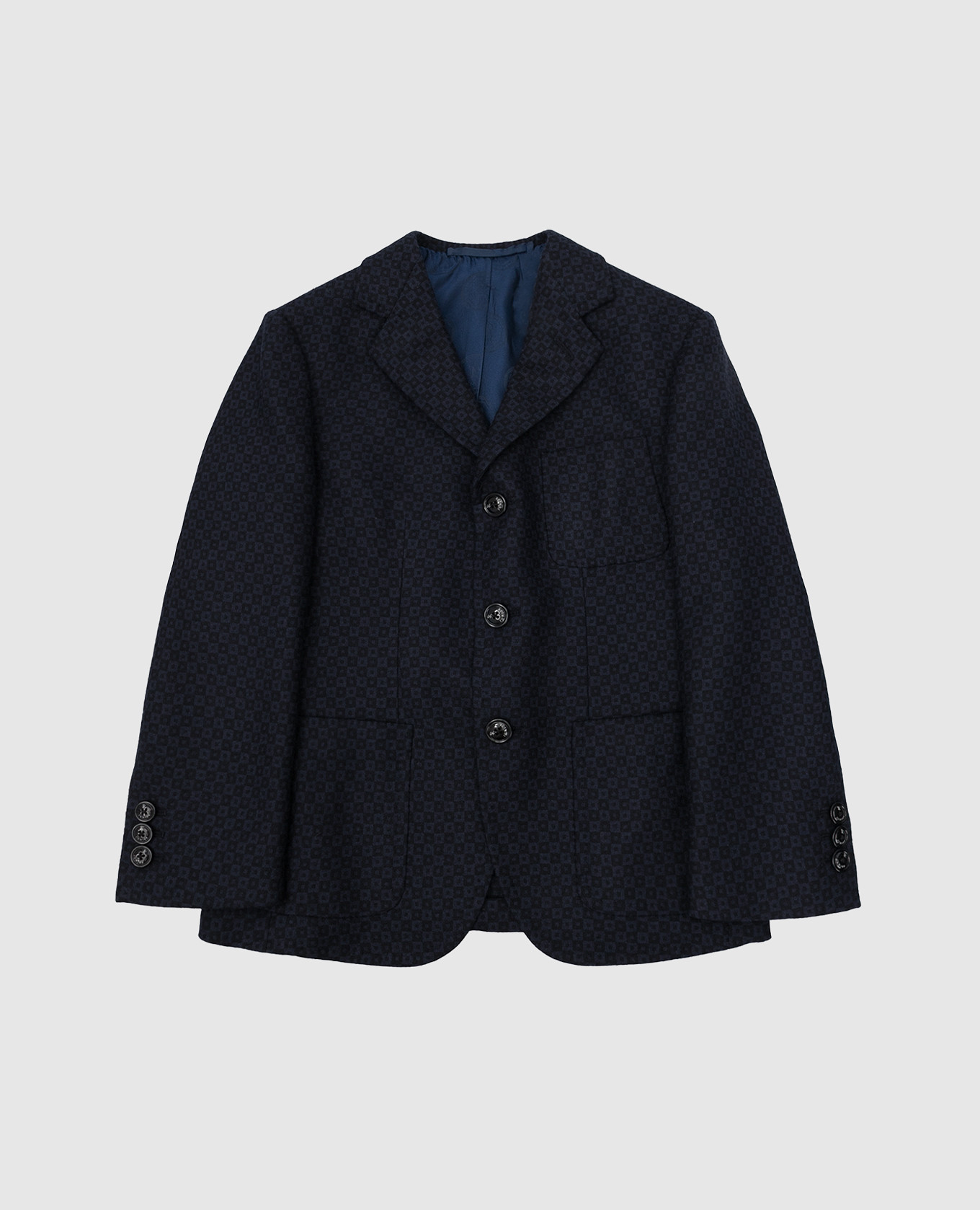 

Children's patterned wool blazer Stefano Ricci, Blue