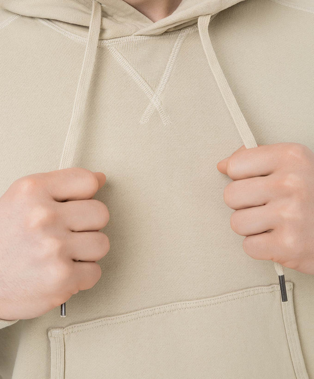 パーカー・フーディ Tom Ford Beige Cotton Hoodie Sweatshirt Tom Ford - Beige hoodie BZ265TFJ259 acheter en ligne chez Symbol
