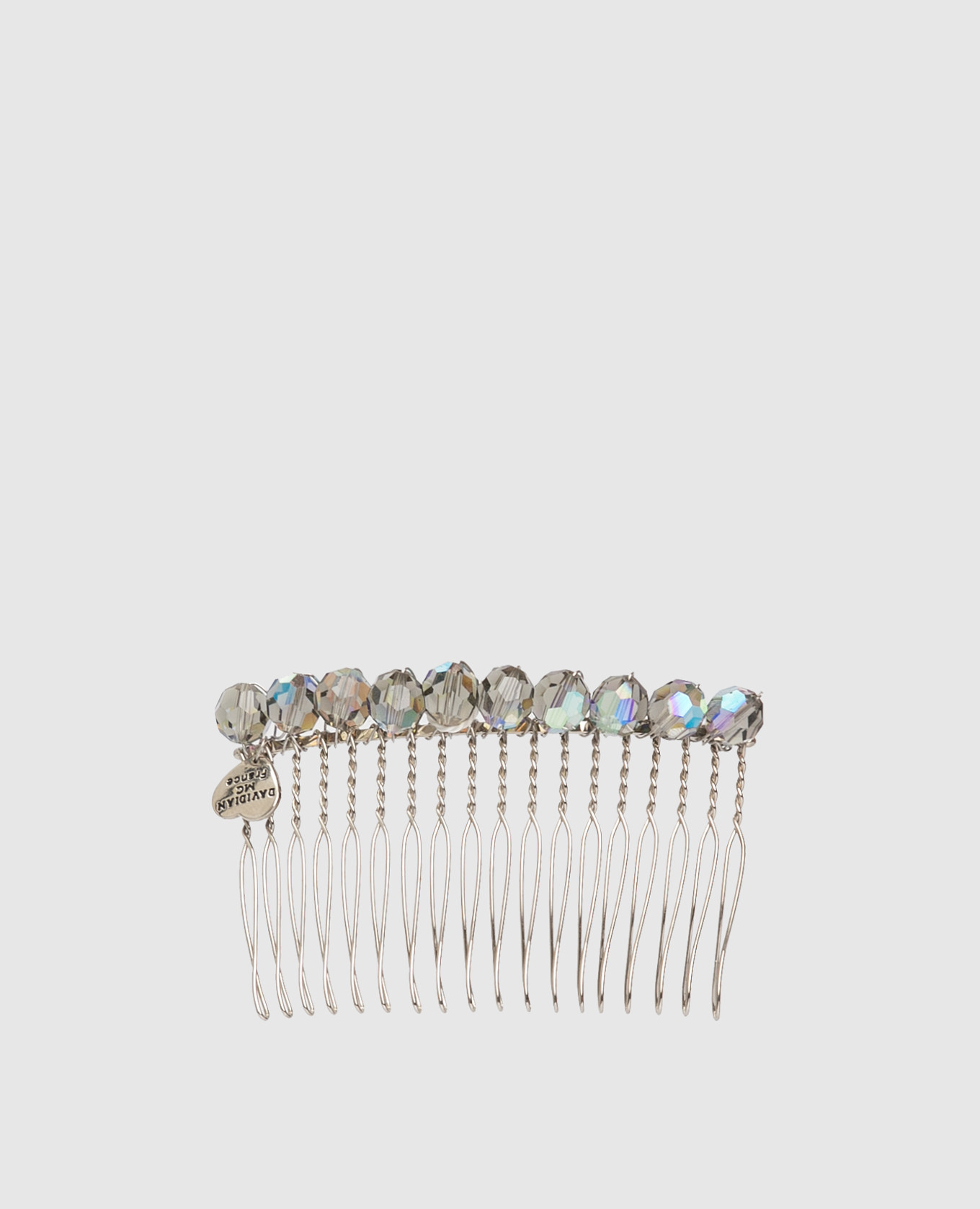 

Beaded hair comb Davidian, Silver