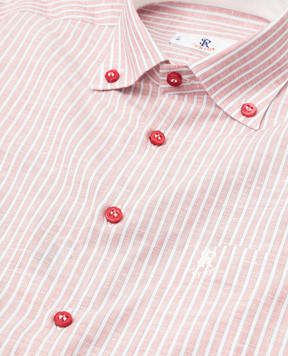 Stefano Ricci Children's light burgundy striped shirt YC002674L1667