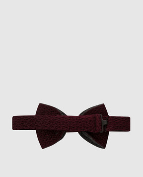 Stefano Ricci Children's burgundy bow tie made of cashmere and silk YHTSR1001