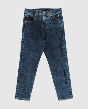 Balmain Kids jeans with logo print 6P6570D0004