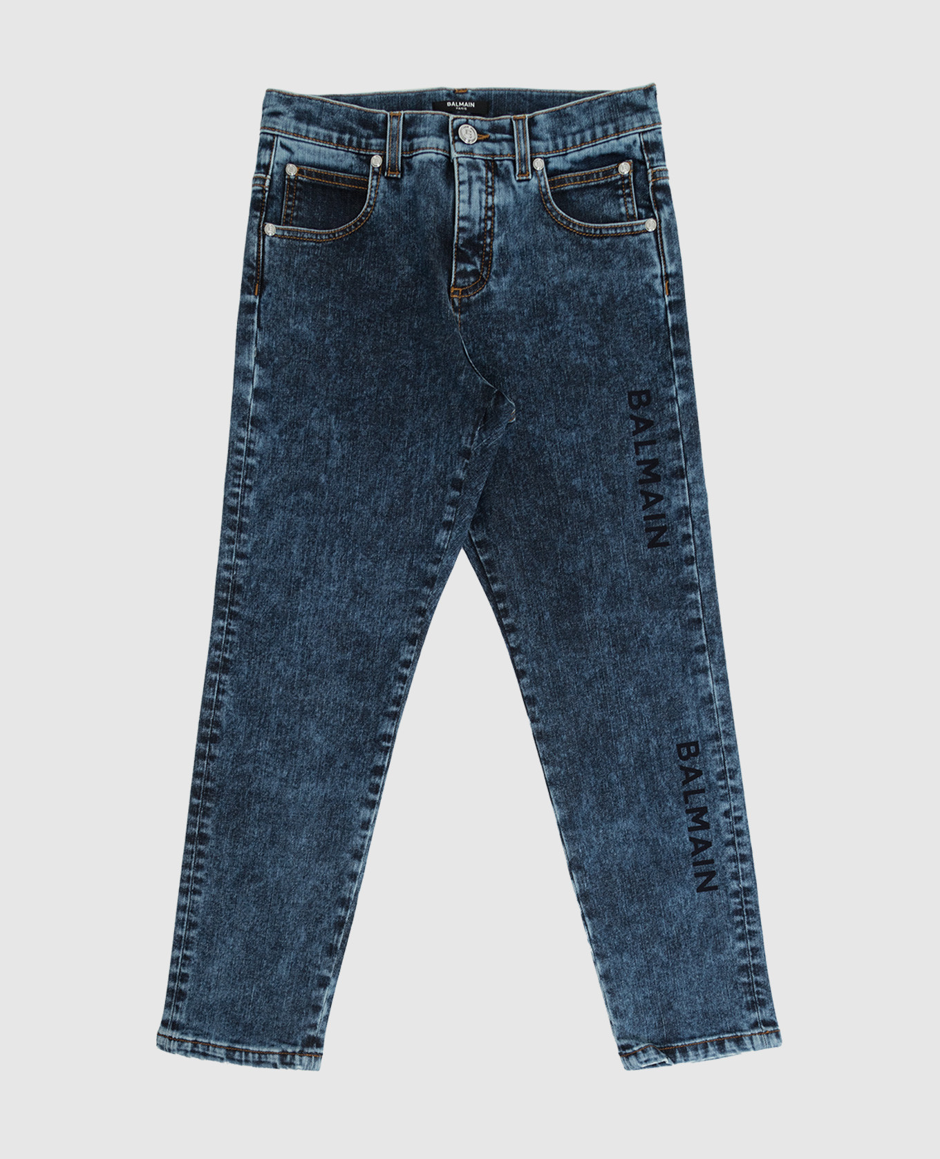 

Kids jeans with logo print Balmain, Blue