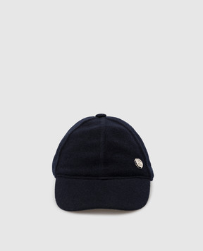 Stefano Ricci Children's cashmere cap with emblem YVF5190PTWS5
