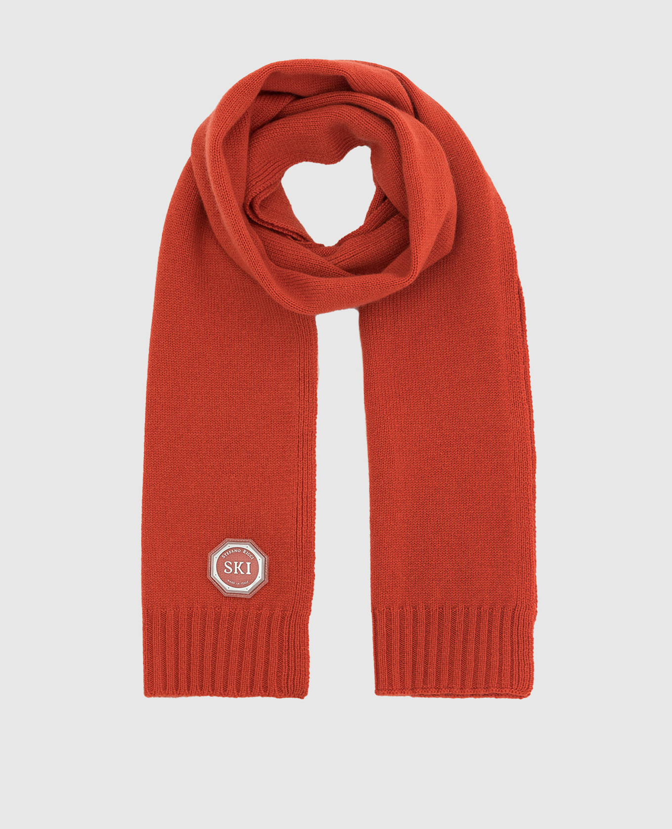 

Cashmere coral scarf for children Stefano Ricci, Красный