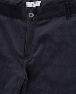 Stefano Ricci Children's graphite velor joggers YAT6S40030RS0002