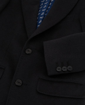 Stefano Ricci Children's graphite cashmere coat Y1ZF992000CA10