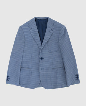 Stefano Ricci Children's patterned wool blazer Y1RSGD2300W902