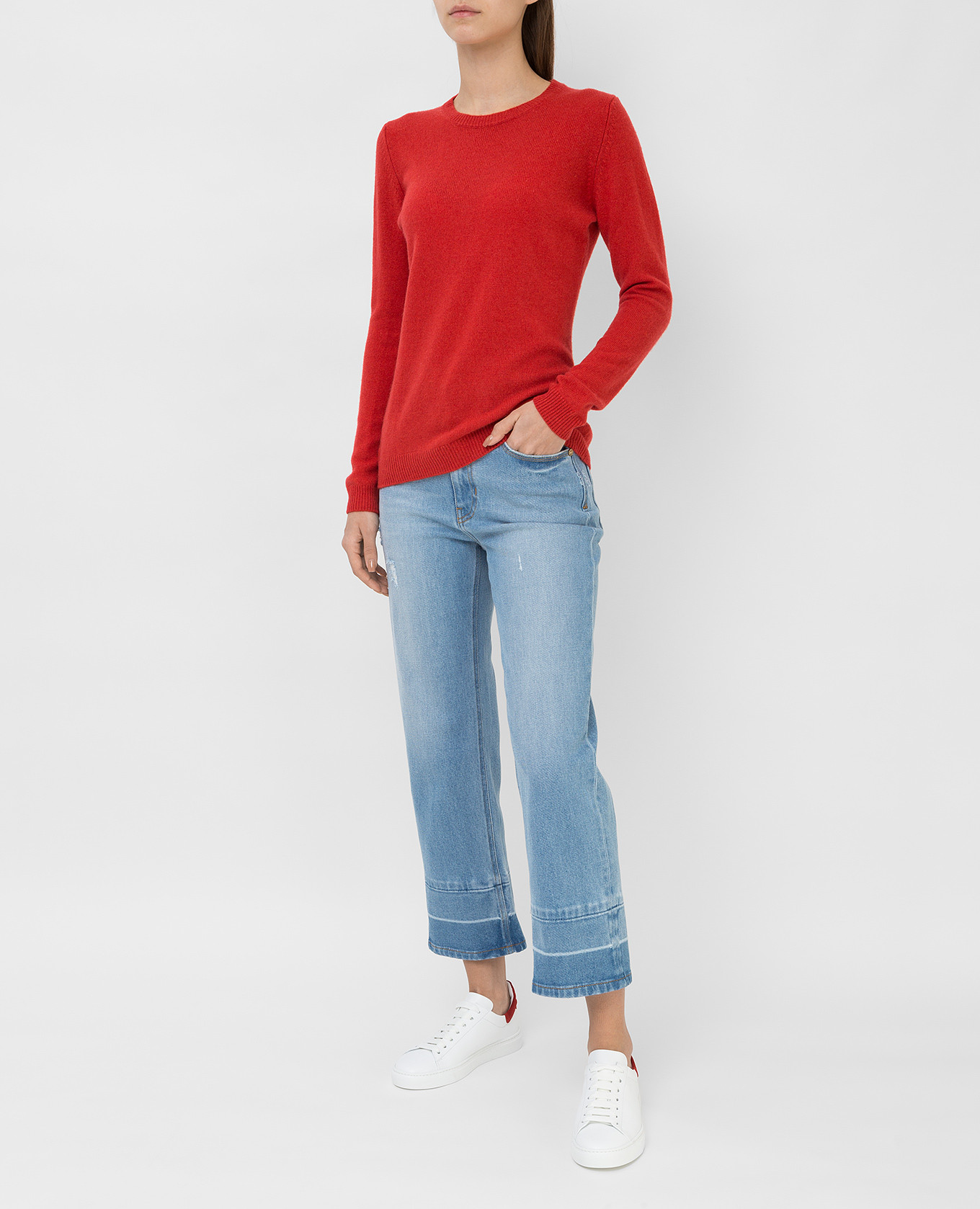 

Cashmere jumper Malo, Красный