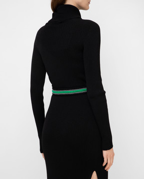 Philosophy di Lorenzo Serafini Green knitted belt A30085714