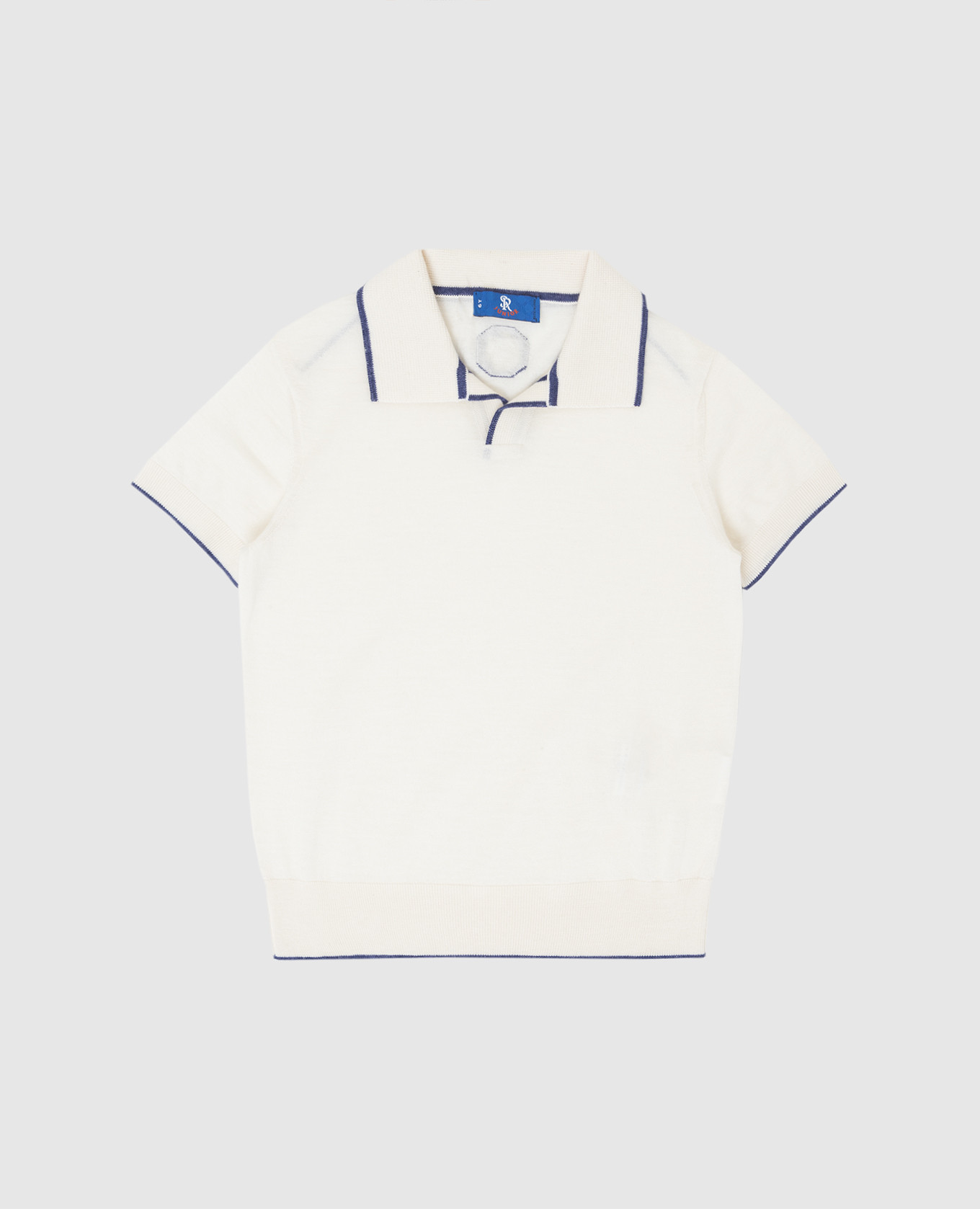 

Baby polo in light beige silk, cashmere and linen Stefano Ricci