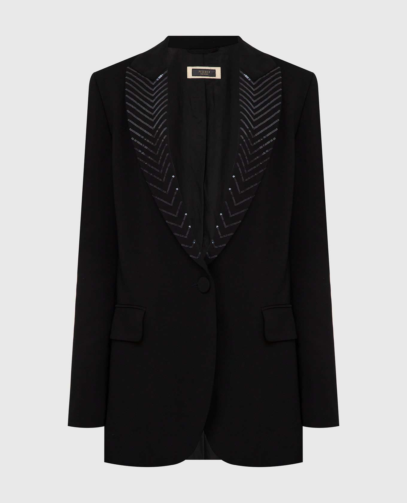 Black jacket with sequins peserico