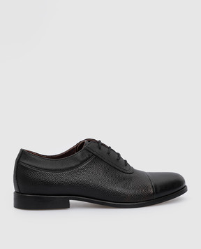 Stefano Ricci Children's black leather oxford shoes YR59CG8040RPRG