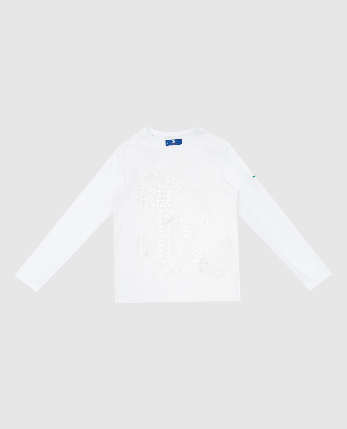 

Children's white longsleeve with monogram Stefano Ricci, Белый