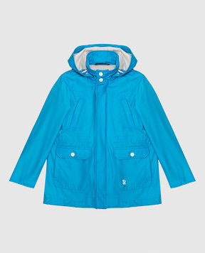 Stefano Ricci Children's blue silk jacket YUJ8200030ST0004