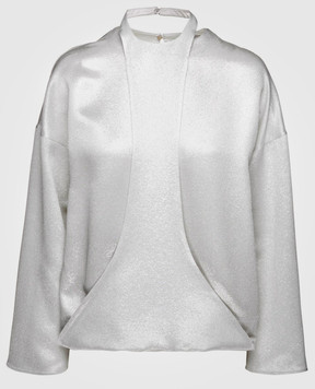 Valentino Silver long sleeve blouse PB0AE2R53VF