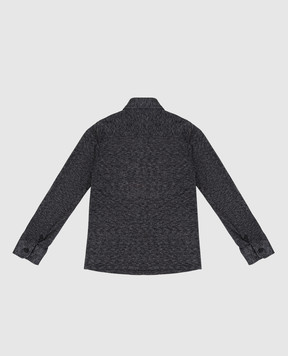 Stefano Ricci Children's dark gray melange shirt YJ003572TE1701