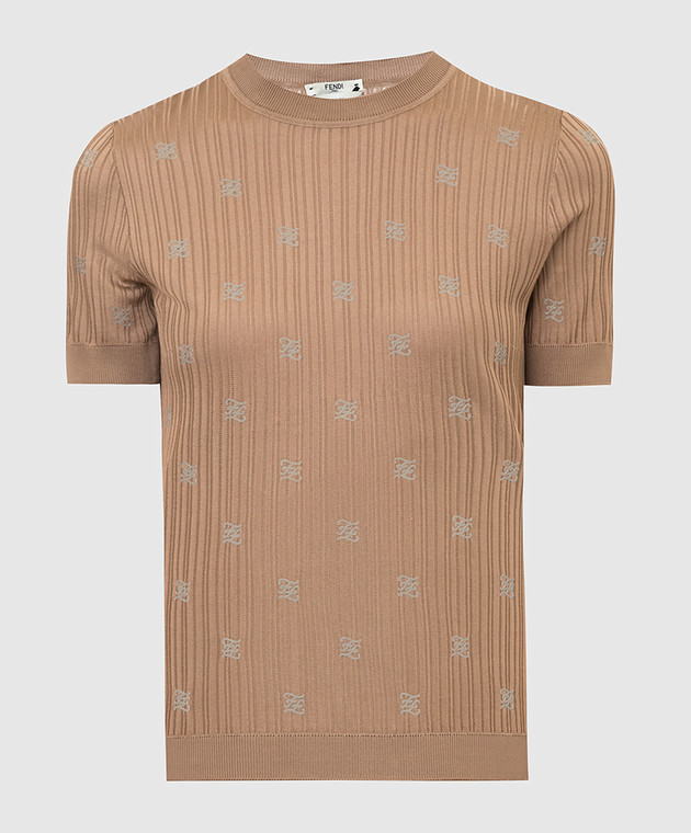 Fendi - T-shirt in FF Karligraphy pattern FZX703AHE7 - shop with