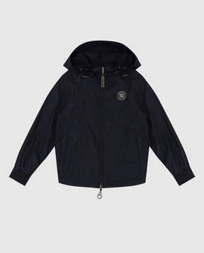 Stefano Ricci Reversible jacket for children in wool and silk with logo Y9J1200010PA003H