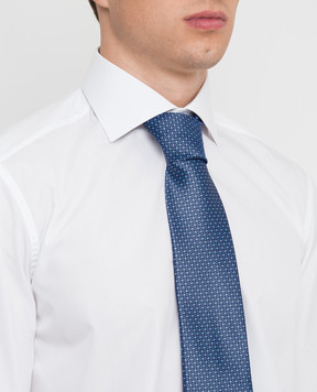 Stefano Ricci Navy blue patterned silk tie CH41028