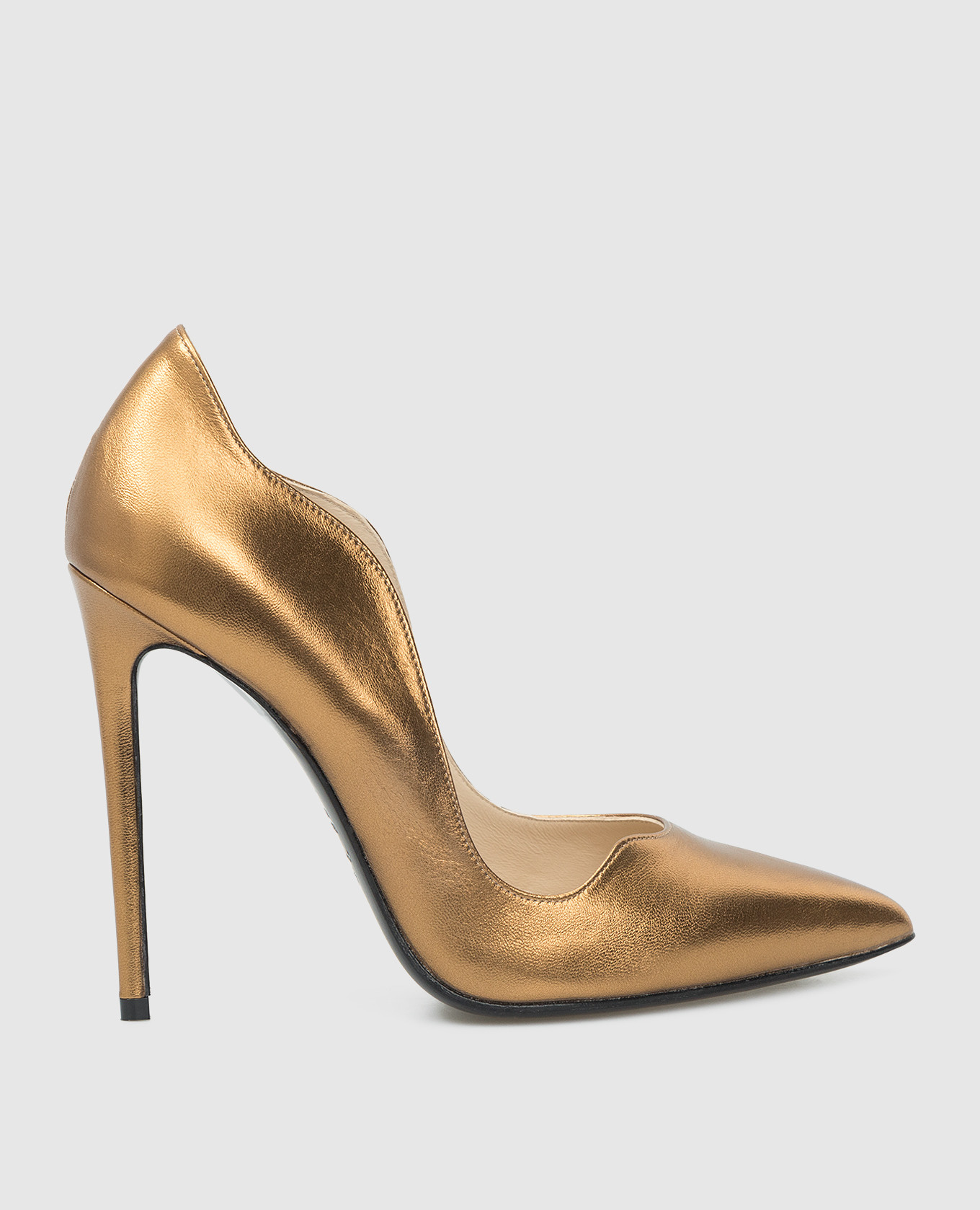 

Bronze leather pumps Babe Pay Pls, Brown