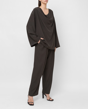 The Row Dark green wool trousers 5629W2036