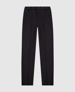 Stefano Ricci Children's dark gray wool trousers Y1T0900000W0019C