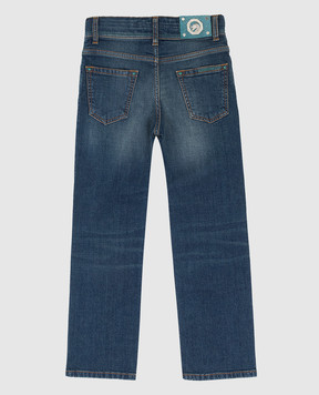 Stefano Ricci Children's blue distressed jeans T2960PITY1595
