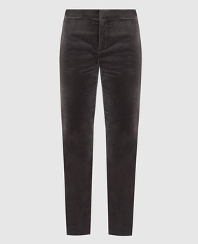 PUCCI Gray velor trousers 1URT101U677